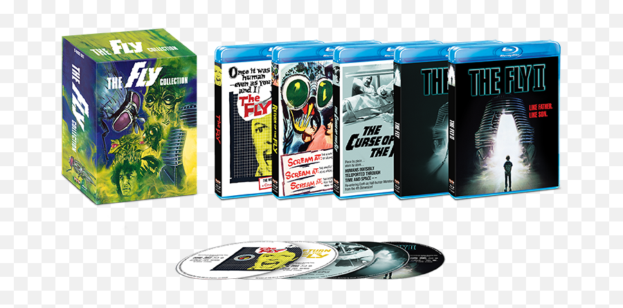 The Fly Collection - Bluray Shout Factory Fly Blu Ray Box Set Emoji,What Does Blu Emojis Look Like