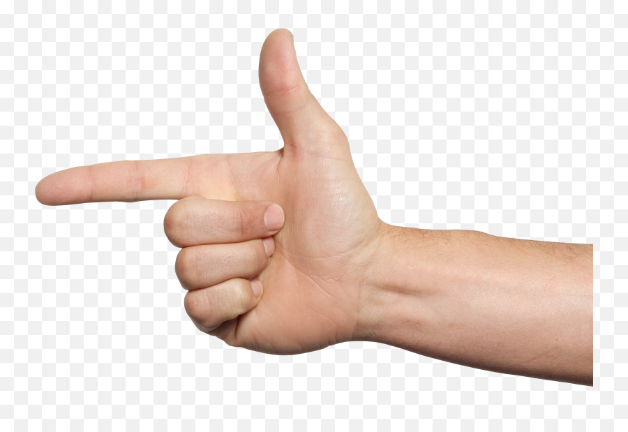 Manos Png Transparente - Hand Pointing With Thumb Png Emoji,Emoticon Rezando Fondo Transparente