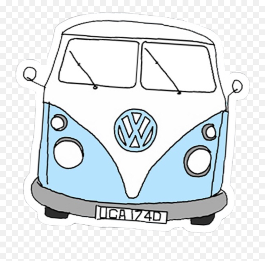 The Most Edited Van Picsart - Vw Bus Sticker Emoji,Emojis For Cars And Trucks