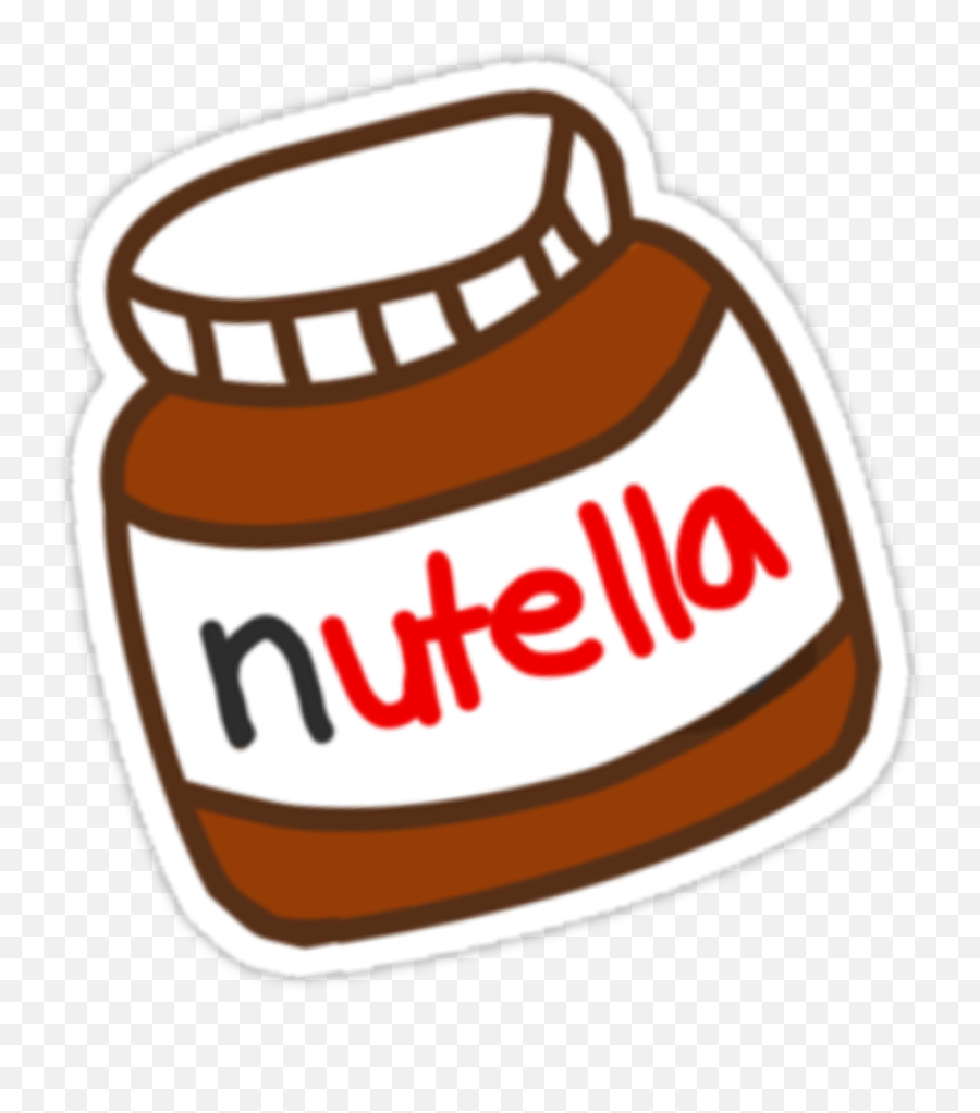 Nutella Chocolate Sticker - Cute Stickers Emoji,Nutella Emoji