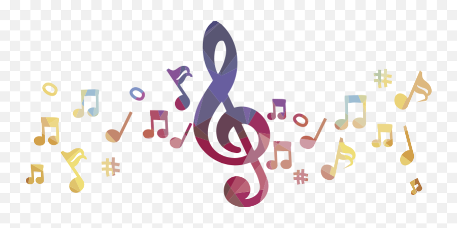 Kleurrijke Pentagram Muzikale - Figuras Musicales Para Decorar Emoji,Pentagram Emoticon -evil