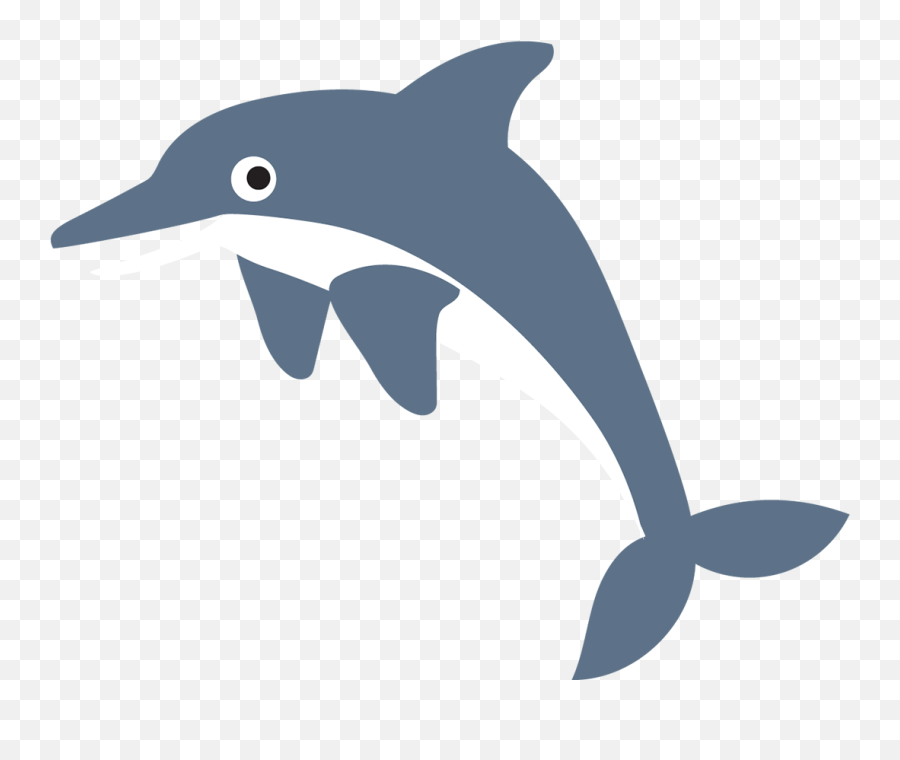 Iron - On Labels Common Bottlenose Dolphin Emoji,Dolphin Emoji Vector