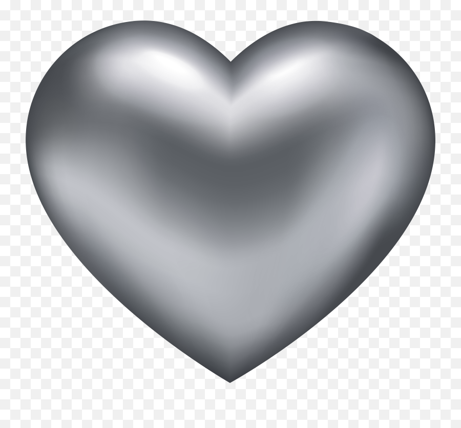 Silver Heart No Background Clipart - Full Size Clipart Heart Particles For Avee Player Emoji,Heart Emoticon Ring Silver