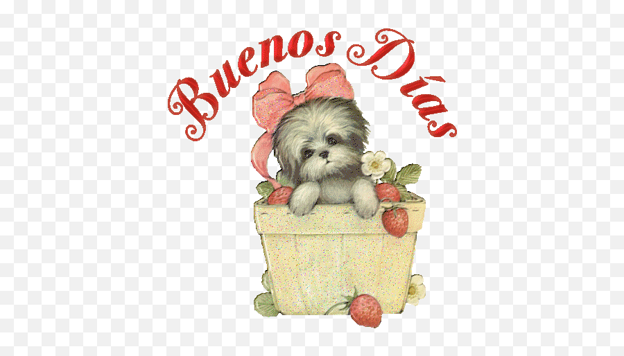 Colección De Gifs Gifs Buenos Días - Buenos Días Con Perros Emoji,Emoji De Las Ojas