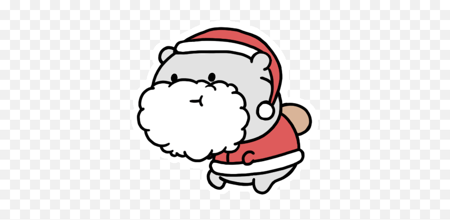 Top Merry Capmas Stickers For Android U0026 Ios Gfycat - Fictional Character Emoji,Santa Mooning Emoticon