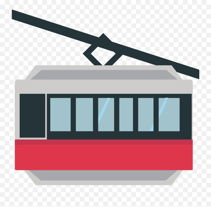Mountain Cableway Emoji Clipart - Horizontal,Aerial Tramway Emoji