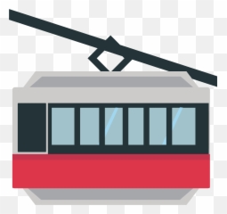 Mountain Cableway Emoji Clipart - Horizontal,Aerial Tramway Emoji