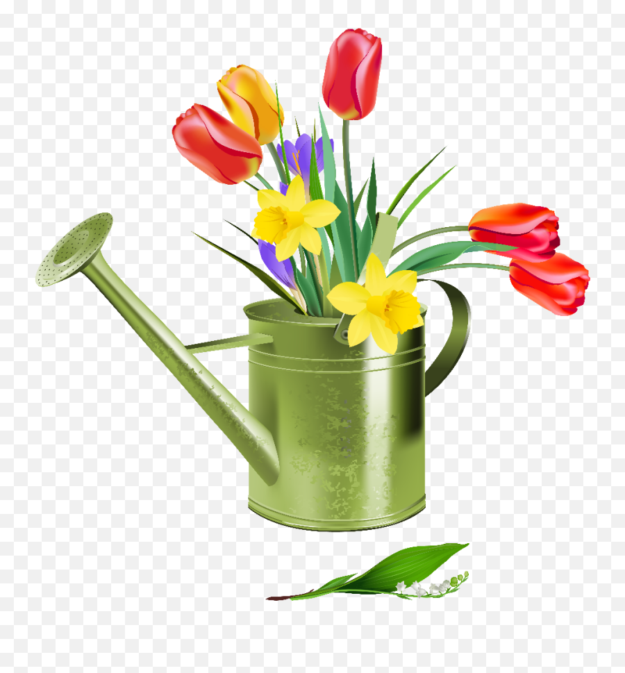 Flowers Watering Can Sticker - Spring Flowers Images Clipart Emoji,Watering Can Emoji