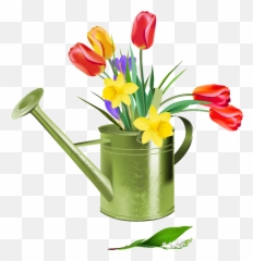 Flowers Watering Can Sticker - Spring Flowers Images Clipart Emoji,Watering Can Emoji