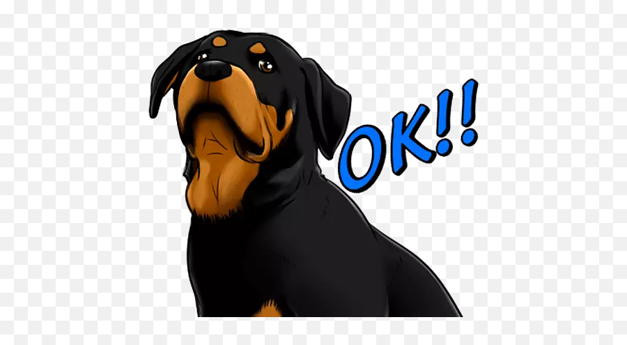 Rottweiler - Stickers For Whatsapp Vulnerable Native Breeds Emoji,Rottweiler Emoji