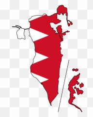 Flag Map Of Bahrain - Map Bahrain Flag Emoji,Tennessee Flag Emoji