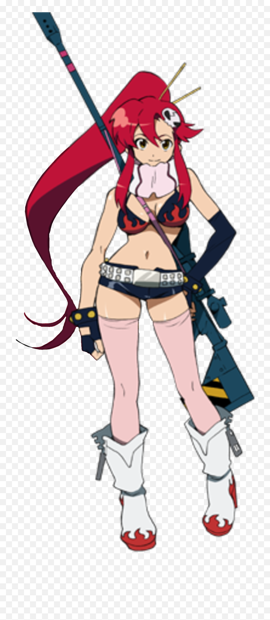 Yoko Littner - Gurren Lagann Mendrawingwomen Emoji,Gurren Lagann Drill Emoticon