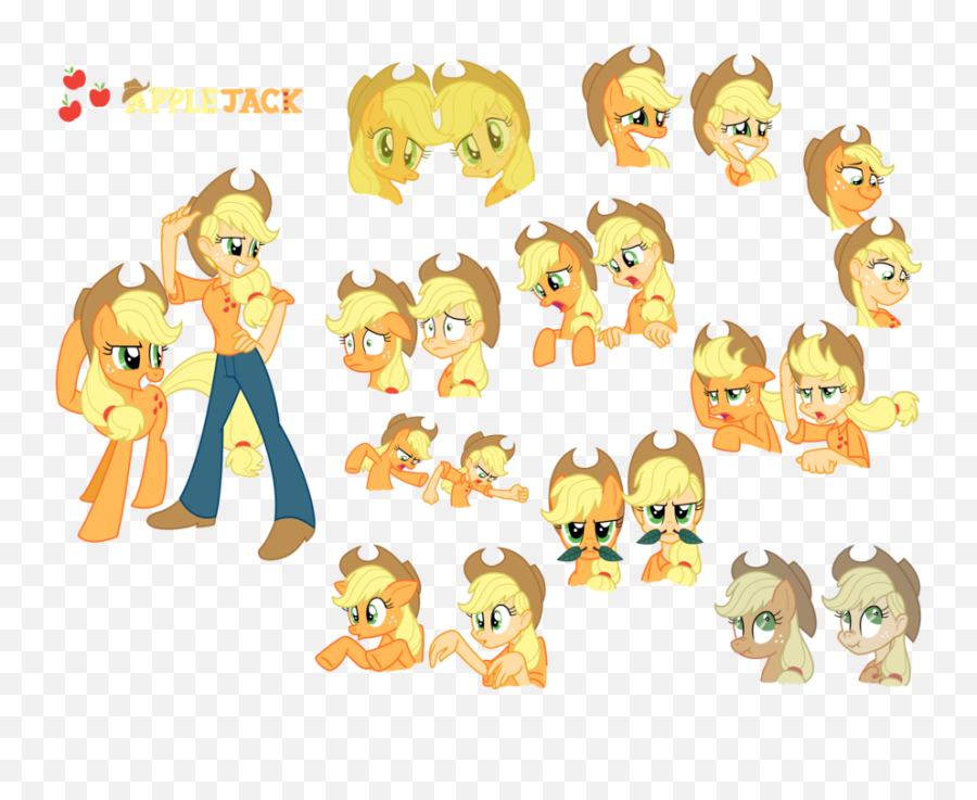 Friendship Is Magic - Applejack My Little Pony Friendship Is Magic Emoji,My Little Pony Emoticon