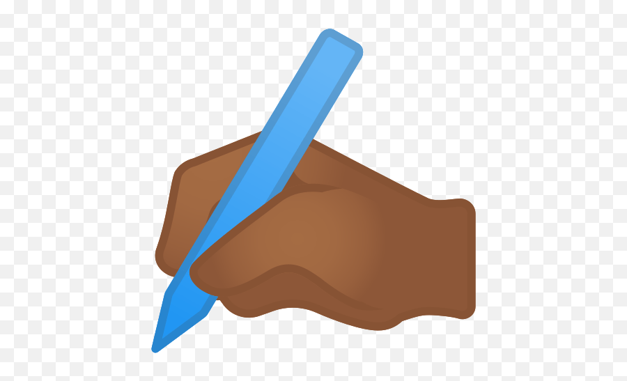 Writing Hand Emoji With Medium - Dark Skin Tone Meaning Android Oreo,Pencil Emoji