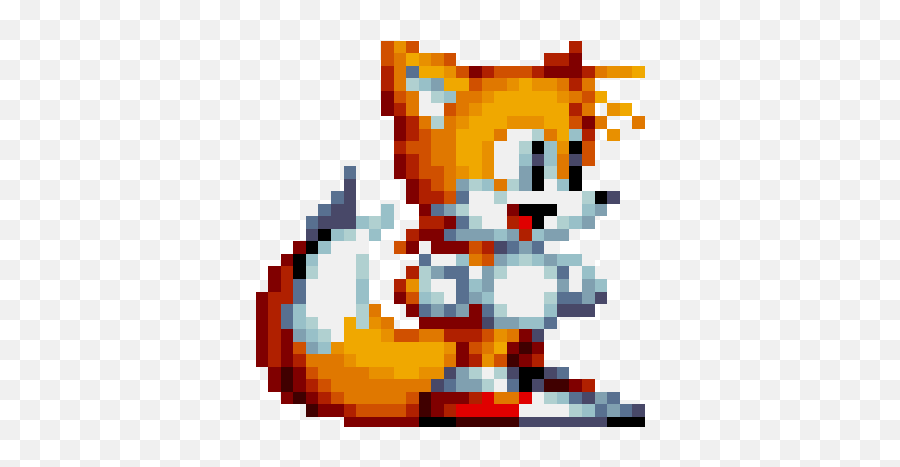 Animated Mango Smiley Transparent - Sonic Mania Tails Sprite Emoji,Emoticon Bergerak Lucu Gif