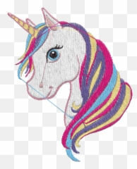 Matriz De Bordado Unicórnio 2 - Imagenes De Unicornio Para Bordar Emoji,Unicornio Emoticon