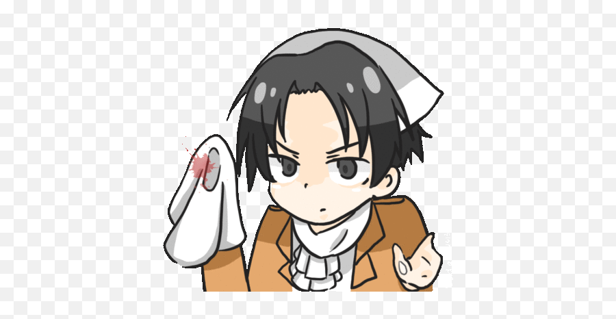 Attackontitan Gif - Cute Levi Gif Emoji,Levi Ackerman Emoji