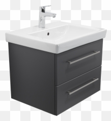 Vanity Unit With A Villeroy Boch - Czarna Szafka Pod Umywalk 60 Emoji,Emotion Furniture