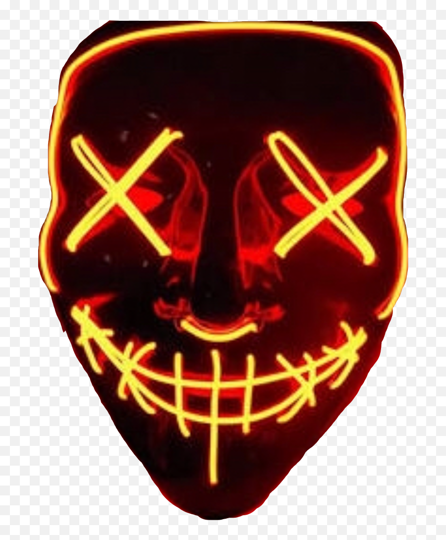 Purge Mask Sticker By Scalderon2005 - Mask With Light For Face Emoji,Purge Emoji