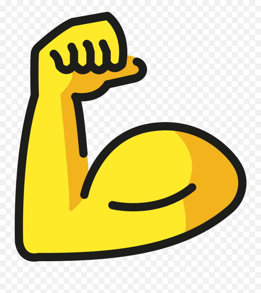 Flexed Biceps - Body Emoji,Muscle Arm Emoji