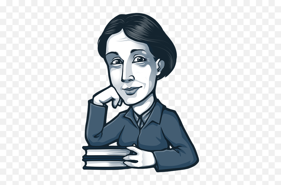 Moar Stickers - Virginia Woolf Png Transparent Emoji,Telegram Emoji Stickers