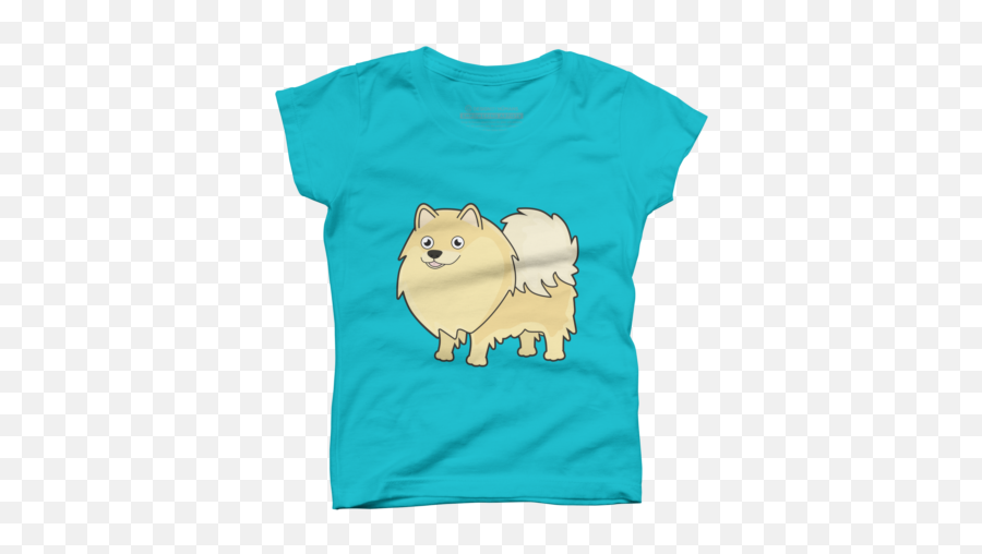 Blue Dog Girls T - Short Sleeve Emoji,Chow Chow Emoji