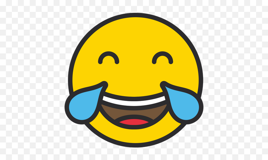 Face With Tears Of Joy Emoji Icon Of - Happy,Laughing Tears Emoji