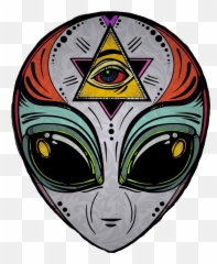 Alien Aliens Illuminati Freetoedit - Illuminati Drawings Alien Drawing Emoji,Pixel Alien Emoji Png