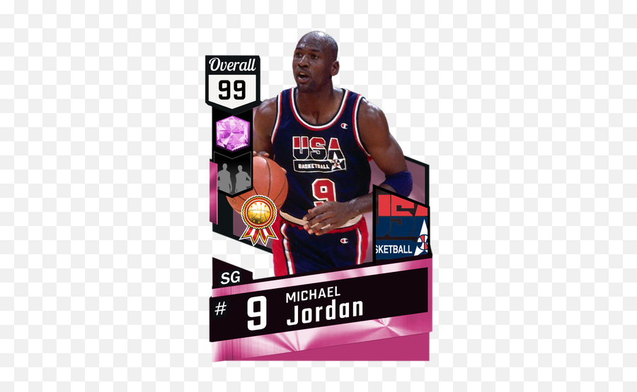 92 Michael Jordan - Pink Diamond Card Emoji,Michael Jordan Gold Emotion