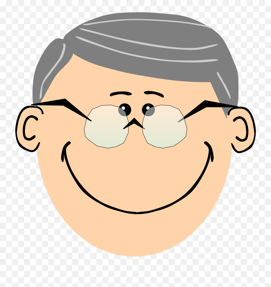 Faces Clipart Grandfather Faces - Grandpa Clipart Emoji,Old Man Clock Emoji