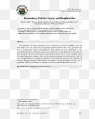 Child For Surgery And Hospitalization - Review Of Literature Adhd Emoji,Emotions Of Pdiatric Surgeon