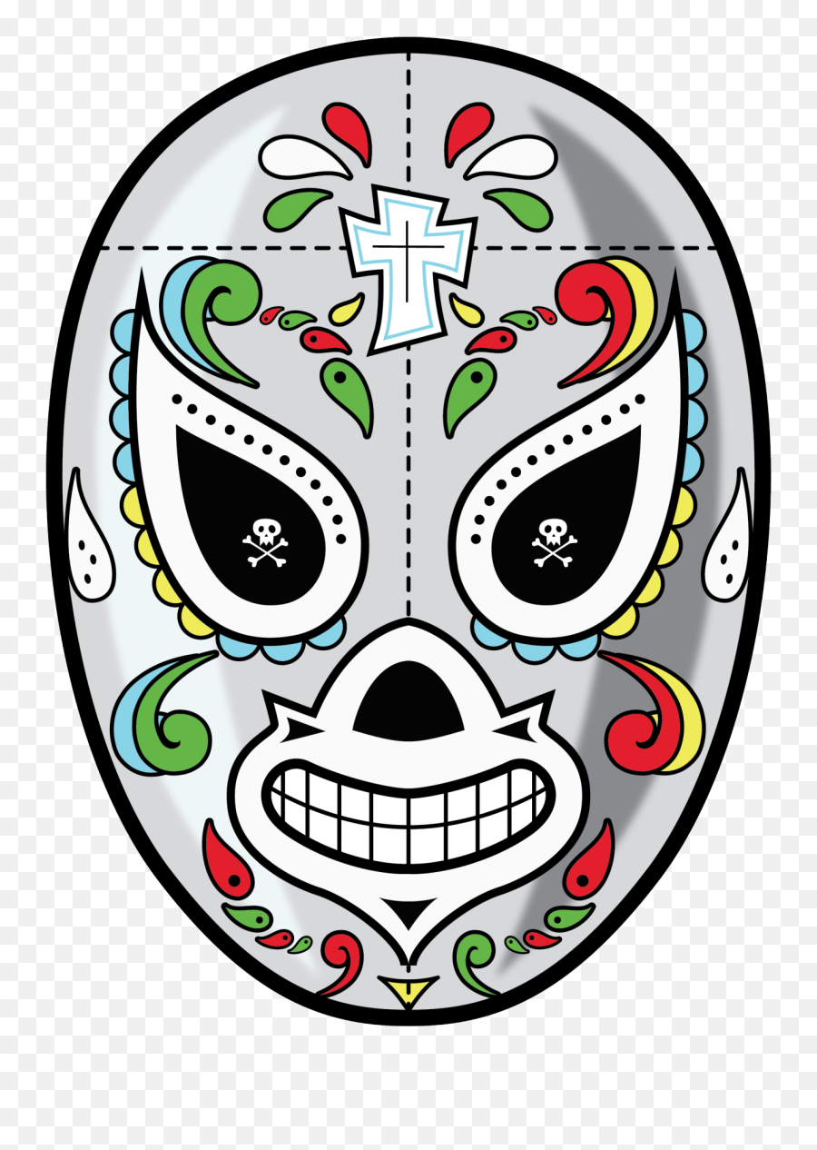 Mascara De Luchadores Png Clipart - Logo Mascara El Santo Emoji,Emojis En Mascaras