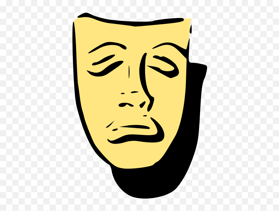 Tradgedy Mask Free Svg - Dot Emoji,Emotion Theatre Mask