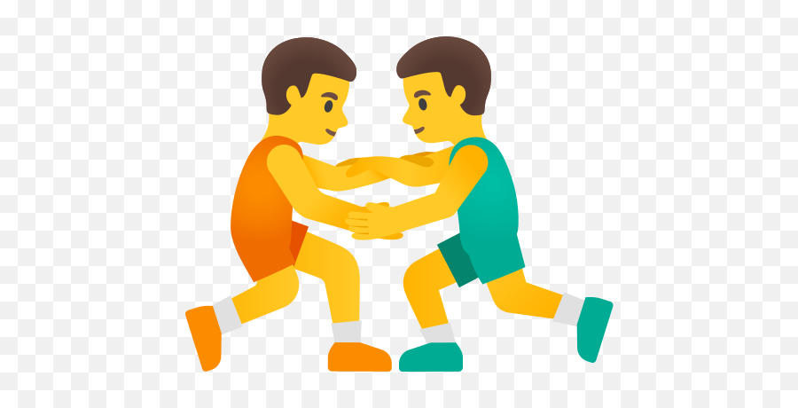 Men Wrestling Emoji - Emoji De Hombres Luchando,X Men Emoji