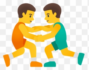 Men Wrestling Emoji - Emoji De Hombres Luchando,X Men Emoji