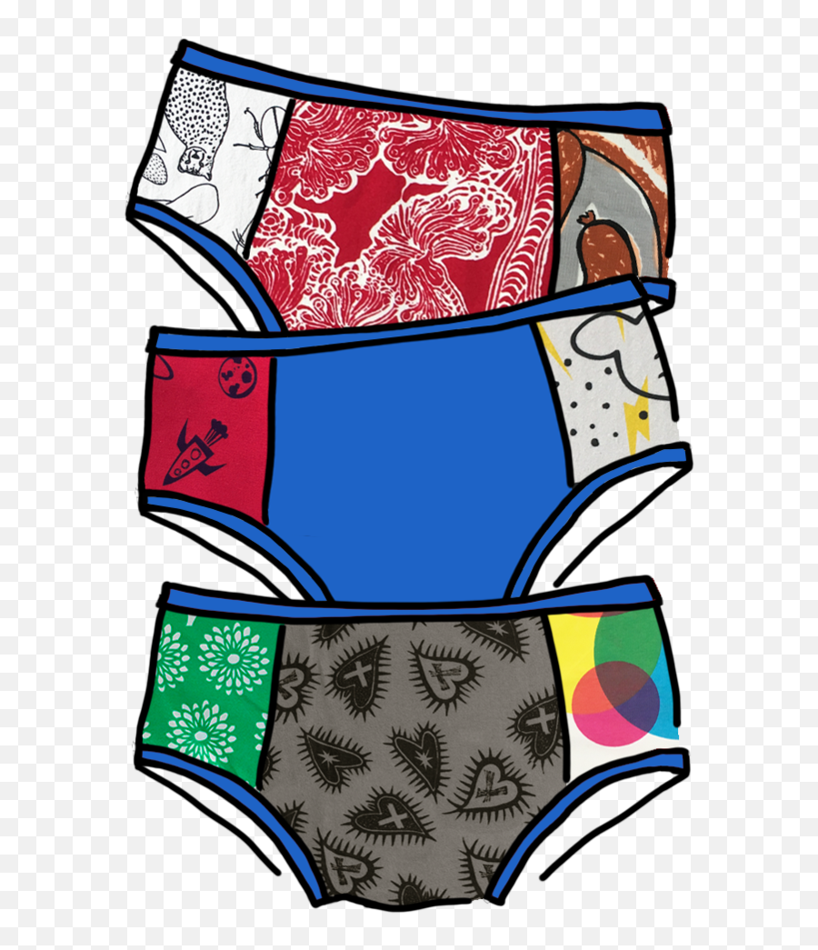 Womens Hipster Patchwork Pants - Clip Art Underwear For Kids Emoji,Panties Emoji