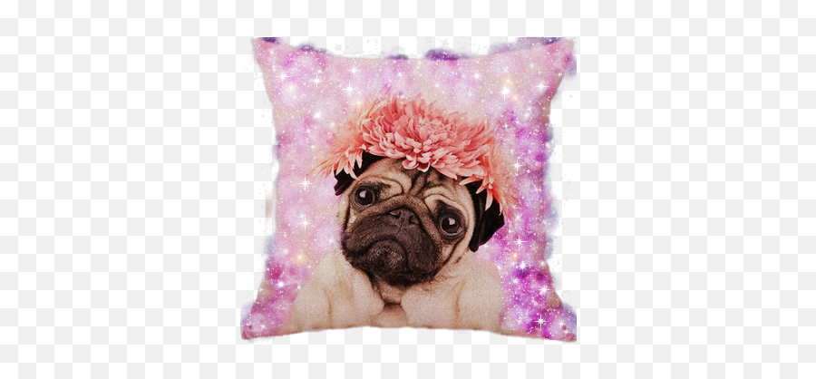 Pillow Sticker Challenge On Picsart - Pink Wallpaper Pug Emoji,Nerd Emoji Pillows