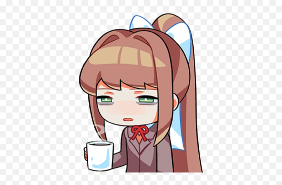 Telegram Sticker From Doki Doki Literature Club Pack Emoji,Literature Emoji