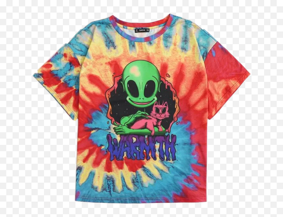 Shirt Trippy Croptop Sticker By Ariel - Short Sleeve Emoji,Alien Emoji Clothing