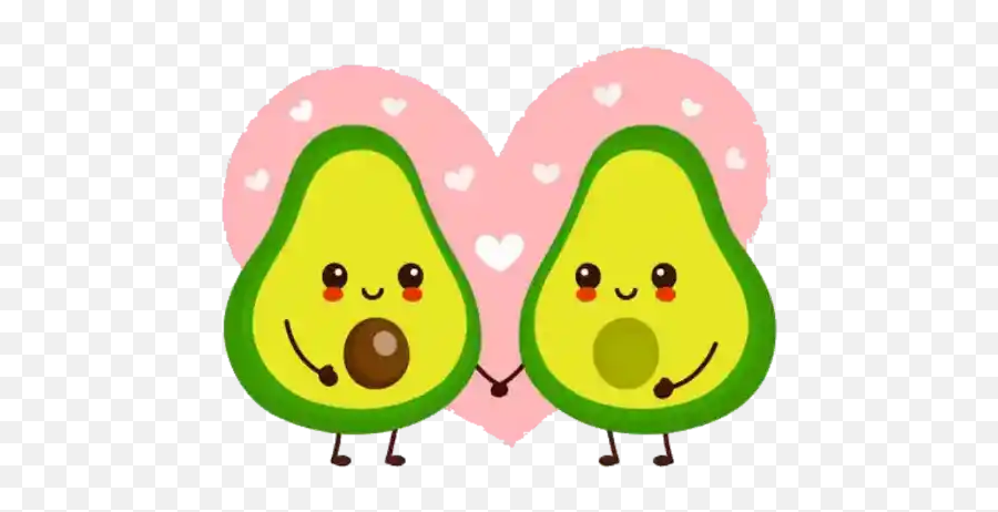 Emoji Emotions Cartoon Fluffy Sticker By C L A S H E - Cute Avocado Couple,Cartoon Emotions