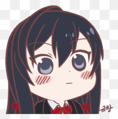 You Dont Want Her To Get Angry - Anime Girl Chibi Face Emoji,Satania Emoji