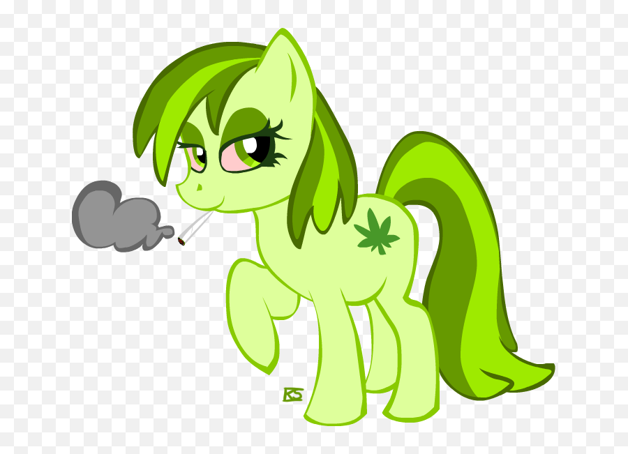 Taylor White - Stoned My Little Pony Emoji,Weed Emoji Pants