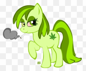 Taylor White - Stoned My Little Pony Emoji,Weed Emoji Pants