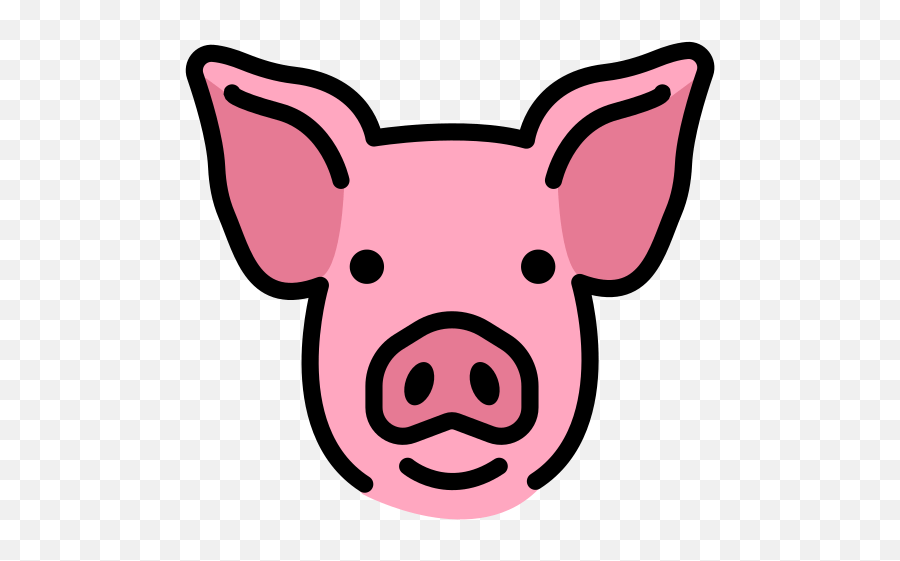 Pig Face Emoji - Pig Face,Piggy Emoticons