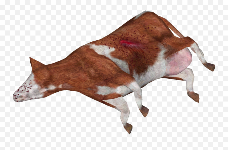 Animal Carcasses - Dead Cow Silhouette Emoji,Dead Deer Emoji