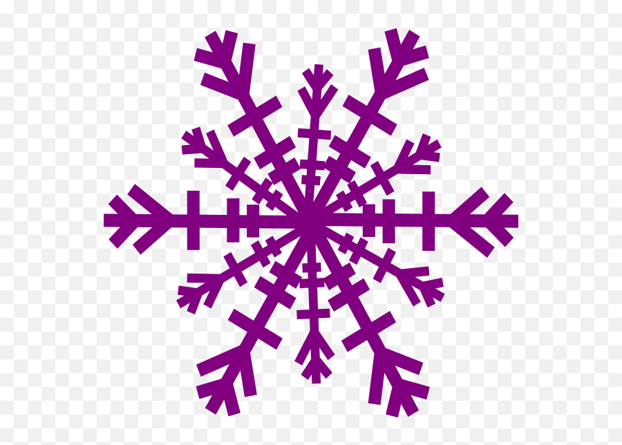 Clipart Snow Flake Clipart Snow Flake - Purple Snowflake Clipart Emoji,Snow Flake Emoji