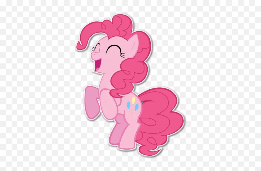 Pinkie Pie Stickers Set For - Little Pony Png Emoji,Pinkie Pie Emoji