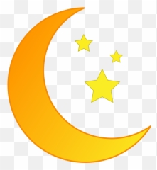 Moon And Stars Clipart - Moon And Star Transparent Png Emoji,Night With Stars Emoji