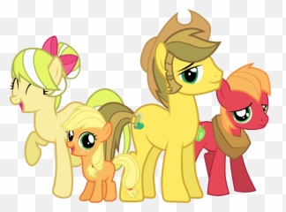 Apple Family My Little Pony Friendship Is Magic Know - My Little Pony Familia Apple Emoji,Mlp Base Emotions