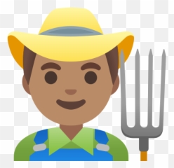 U200d Man Farmer Medium Skin Tone Emoji - Emoji Agricultora,Cowboy Emoji